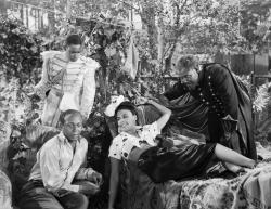 Kenneth Spencer, Eddie Anderson, Lena Horne and Rex Ingram in Cabin in the Sky.