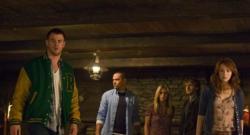 Chris Hemsworth, Jesse Williams, Anna Hutchison, Fran Kranz, and Kristen Connolly in The Cabin in the Woods.