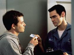 Mathew Broderick and Jim Carrey in the unjustly maligned The Cable Guy.