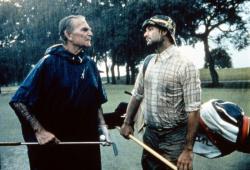 Henry Wilcoxon and Bill Murray in Caddyshack.