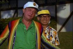 Rodney Dangerfield and Dr, Dow in Caddyshack