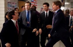 Zach Galifianakis, Jason Sudeikis, Dylan McDermott and Will Ferrell in The Campaign Zach Galifianakis, Jason Sudeikis, Dylan McDermott and Will Ferrell in The Campaign