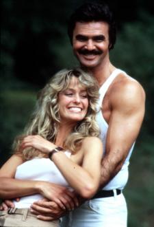 Farrah Fawcett and Burt Reynolds.