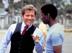 George Segal and Denzel Washington in Carbon Copy.