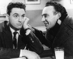 Bob Monkhouse and Kenneth Connor in Carry On Sergeant. Bob Monkhouse and Kenneth Connor in Carry On Sergeant.