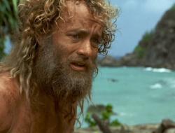 Tom Hanks in Cast Away.