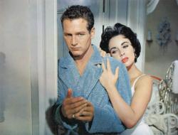 Paul Newman and Elizabeth Taylor in Cat on a Hot Tin Roof.