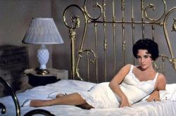 Elizabeth Taylor in Cat on a Hot Tin Roof.