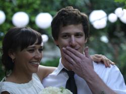 Rashida Jones and Andy Samberg in Celeste and Jesse Forever. Rashida Jones and Andy Samberg in Celeste and Jesse Forever.