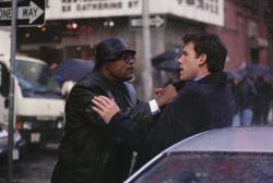 Samuel L. Jackson and Ben Affleck in Changing Lanes.