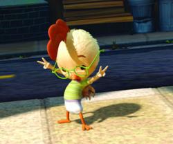 Zach Braff provides the voice of Chicken Little.