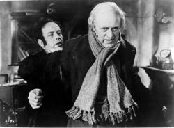 Mervyn Johns and Alastair Sim in A Christmas Carol.