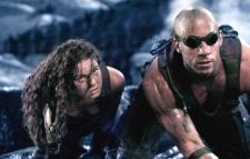 Alexa Davalos and Vin Diesel in The Chronicles of Riddick. Alexa Davalos and Vin Diesel in The Chronicles of Riddick.