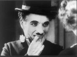 Charlie Chaplin in City Lights. Charlie Chaplin in City Lights.