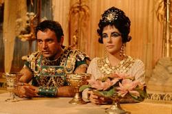 Richard Burton and Elizabeth Taylor in Cleopatra.