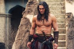 Jason Momoa as Conan the barbarian. Jason Momoa as Conan the barbarian.