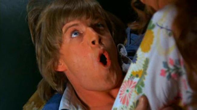 Robin Askwith as Timothy Lea, losing his virginity to a garter belt in Confessions of a Window Cleaner Robin Askwith as Timothy Lea, losing his virginity to a garter belt in Confessions of a Window Cleaner