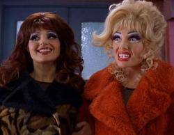 Nia Vardalos and Toni Collette in Connie and Carla.