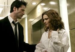 Keanu Reeves and Rachel Weisz in Constantine. Keanu Reeves and Rachel Weisz in Constantine.