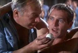 George Kennedy and Paul Newman in Cool Hand Luke. George Kennedy and Paul Newman in Cool Hand Luke.