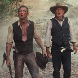 Daniel Craig and Harrison Ford in Cowboys & Aliens