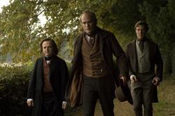 Toby Jones, Paul Bettany and Benedict Cumberbatch in Creation.