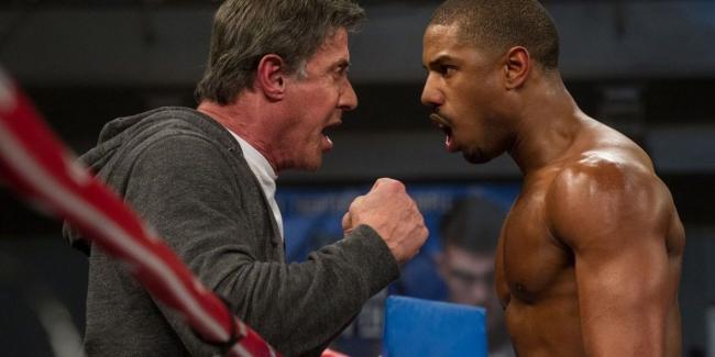 Sylvester Stallone and Michael B. Jordan in Creed