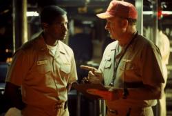 Denzel Washington and Gene Hackman in Crimson Tide. Denzel Washington and Gene Hackman in Crimson Tide.