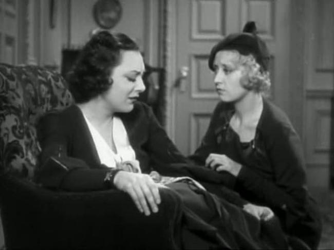 Ann Dvorak and Joan Blondell in The Crowd Roars.