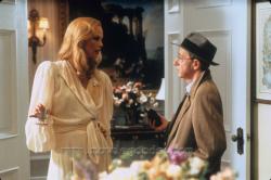 Charlize Theron and Woody Allen in The Curse of the Jade Scorpion.