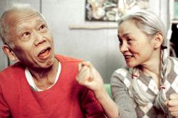 Ushio and Noriko Shinohara in Cutie and the Boxer. Ushio and Noriko Shinohara in Cutie and the Boxer.