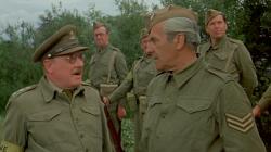 Arthur Lowe and John Le Mesurier in Dad's Army: The Movie.