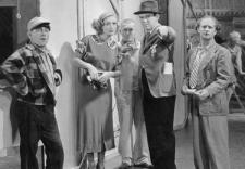 Joan Crawford and Ted Healy with Moe, Curly and Larry.