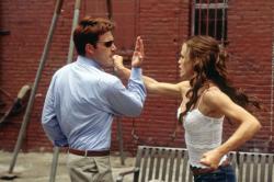 Ben Affleck and Jennifer Garner in Daredevil.