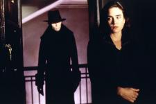 Richard O'Brien and Jennifer Connelly in Dark City. Richard O'Brien and Jennifer Connelly in Dark City.