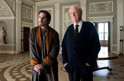 Christian Bale and Michael Caine in The Dark Knight Rises. Christian Bale and Michael Caine in The Dark Knight Rises.