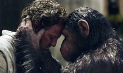 Jason Clarke and Andy Serkis in Dawn of the Planet of the Apes.