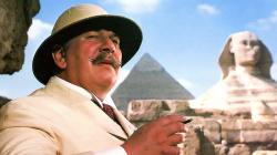 Peter Ustinov as Hercules Poirot in Agatha Christie's Death on the Nile. Peter Ustinov as Hercules Poirot in Agatha Christie's Death on the Nile.