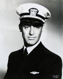 Cary Grant in uniform for Destination Tokyo.