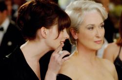 Anne Hathaway and Meryl Streep in The Devil Wears Prada. Anne Hathaway and Meryl Streep in The Devil Wears Prada.