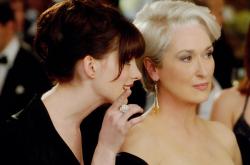 Anne Hathaway and Meryl Streep in The Devil Wears Prada.