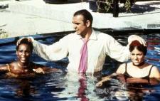 James Bond takes a swim with Bambi and Thumper.  