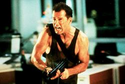 Bruce Willis in Die Hard. Bruce Willis in Die Hard.
