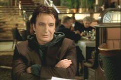 Alan Rickman as the sarcastic voice of God in Dogma. Alan Rickman as the sarcastic voice of God in Dogma.
