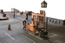 The Dogville set.