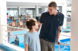 Nathan Gamble and Austin Stowell in Dolphin Tale