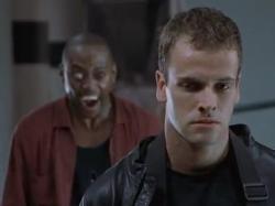 Omar Epps and Jonny Lee Miller in Dracula 2000.