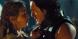 Sarah Gadon and Luke Evans in Dracula Untold