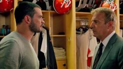 Tom Welling and Kevin Costner in Draft Day