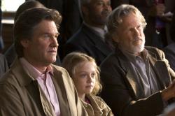 Kurt Russell, Dakota Fanning and Kris Kristofferson in Dreamer. Kurt Russell, Dakota Fanning and Kris Kristofferson in Dreamer.